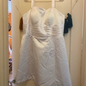 Sweetheart Short Wedding Dress for Bride with Detachable bow